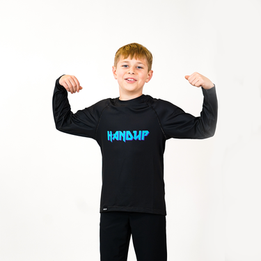 Youth Long Sleeve Lite Jersey - Metal Teal Logo