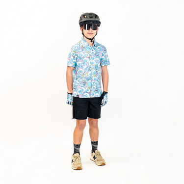 Youth FlexGRID Button Up - Ride the Wave