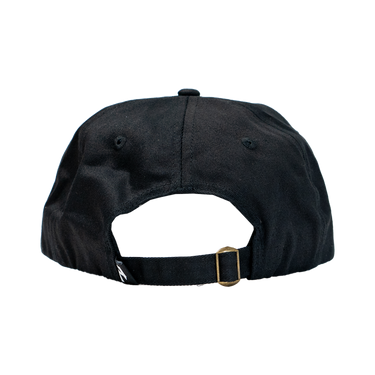 Unstructured Dad Hat -  Black "Bikes"