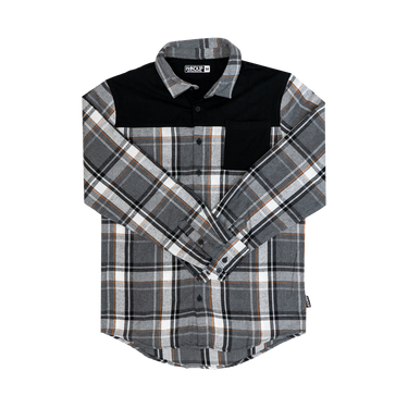 FlexTop Flannel - Black/Grey