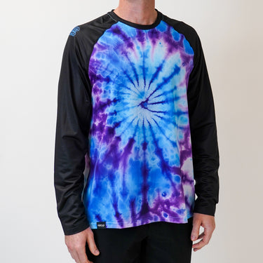 Long Sleeve Lite Jersey - Boostmaster Tie Dye Indigo