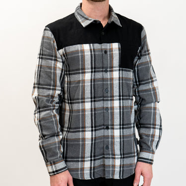 FlexTop Flannel - Black/Grey