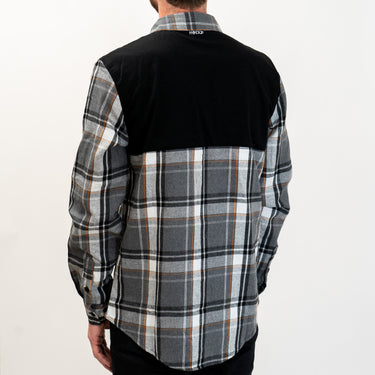 FlexTop Flannel - Black/Grey