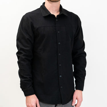 FlexTop Flannel - Solid Black