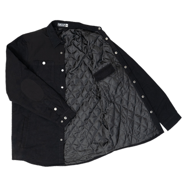 Quilted Shacket - Black on Black