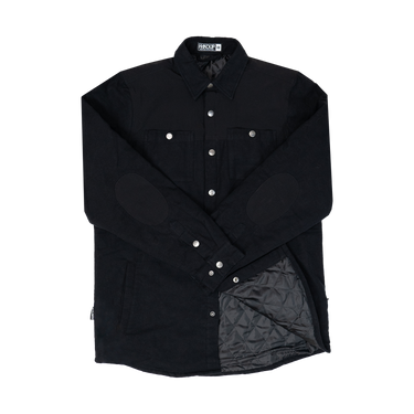 Quilted Shacket - Black on Black