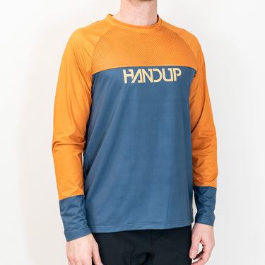 Long Sleeve VenTop Jersey - Burning Orange/Slate Grey