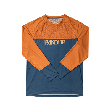 Long Sleeve VenTop Jersey - Burning Orange/Slate Grey