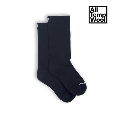 Socks - Black Logo Wool